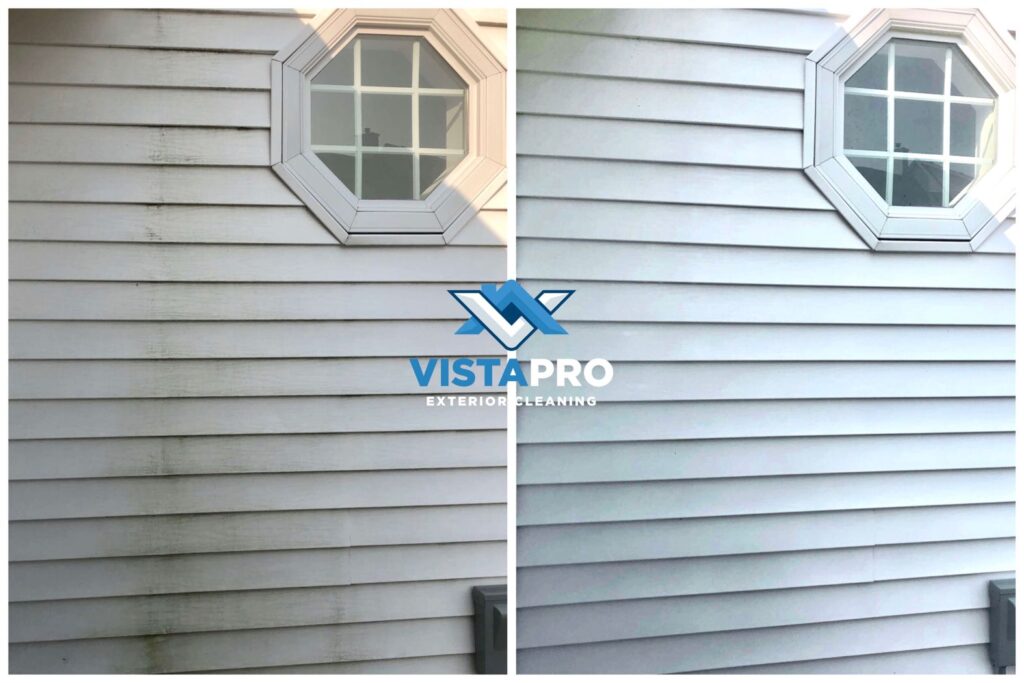 Before and after exterior cleaning pictures