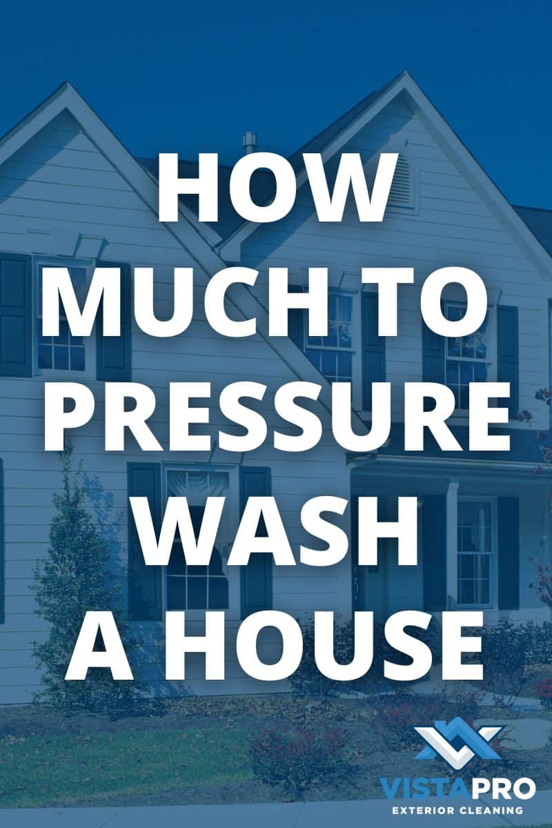 Photo of a house with the heading "How Much To Pressure Wash a House".
