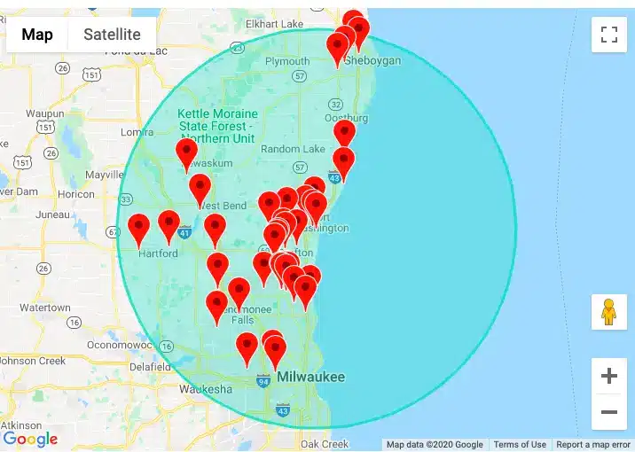 Picture of milwaukee metro service area.